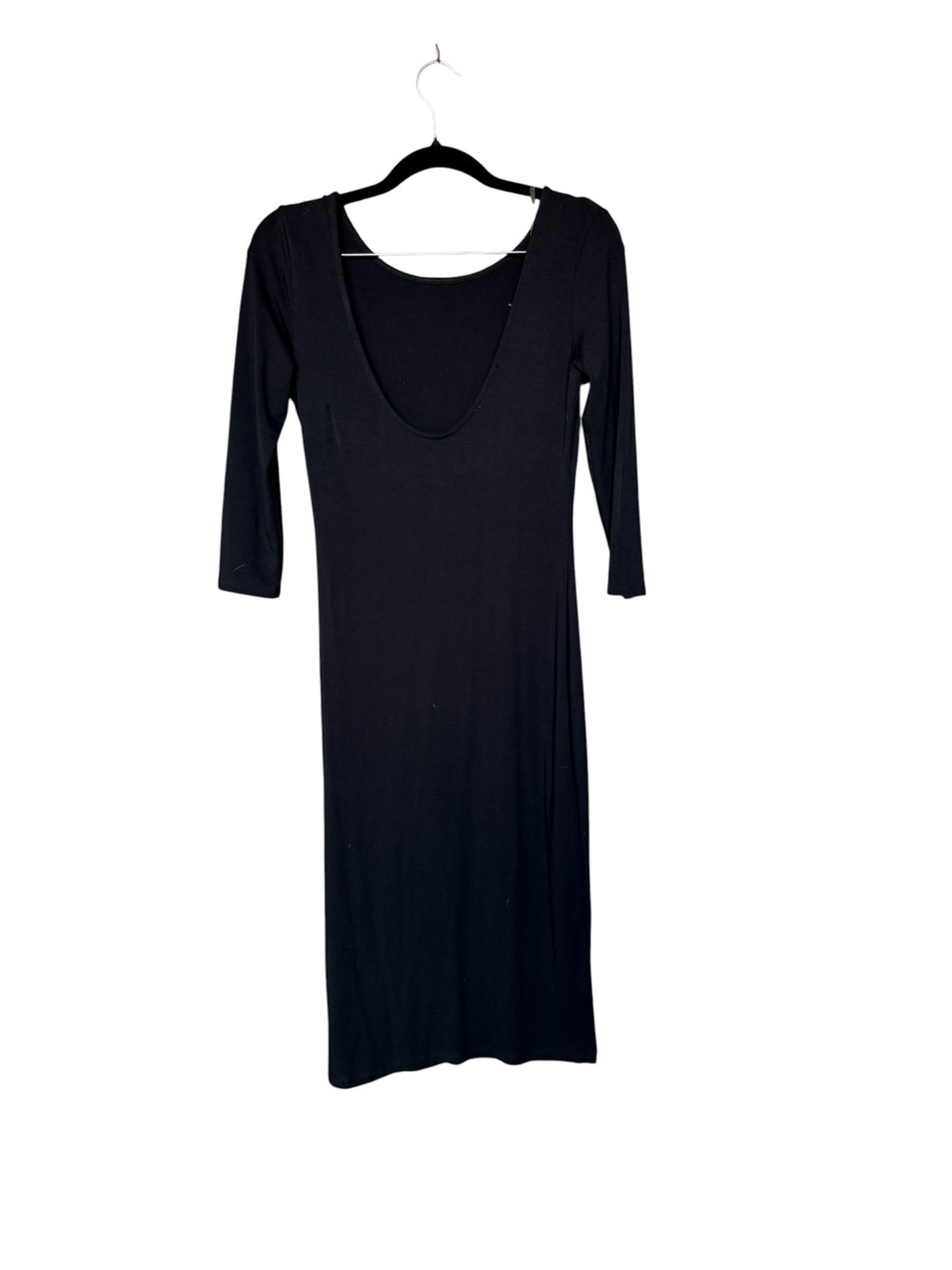 Lulus True To You Black Midi Dress Size Small NWT - Picture 3 of 8
